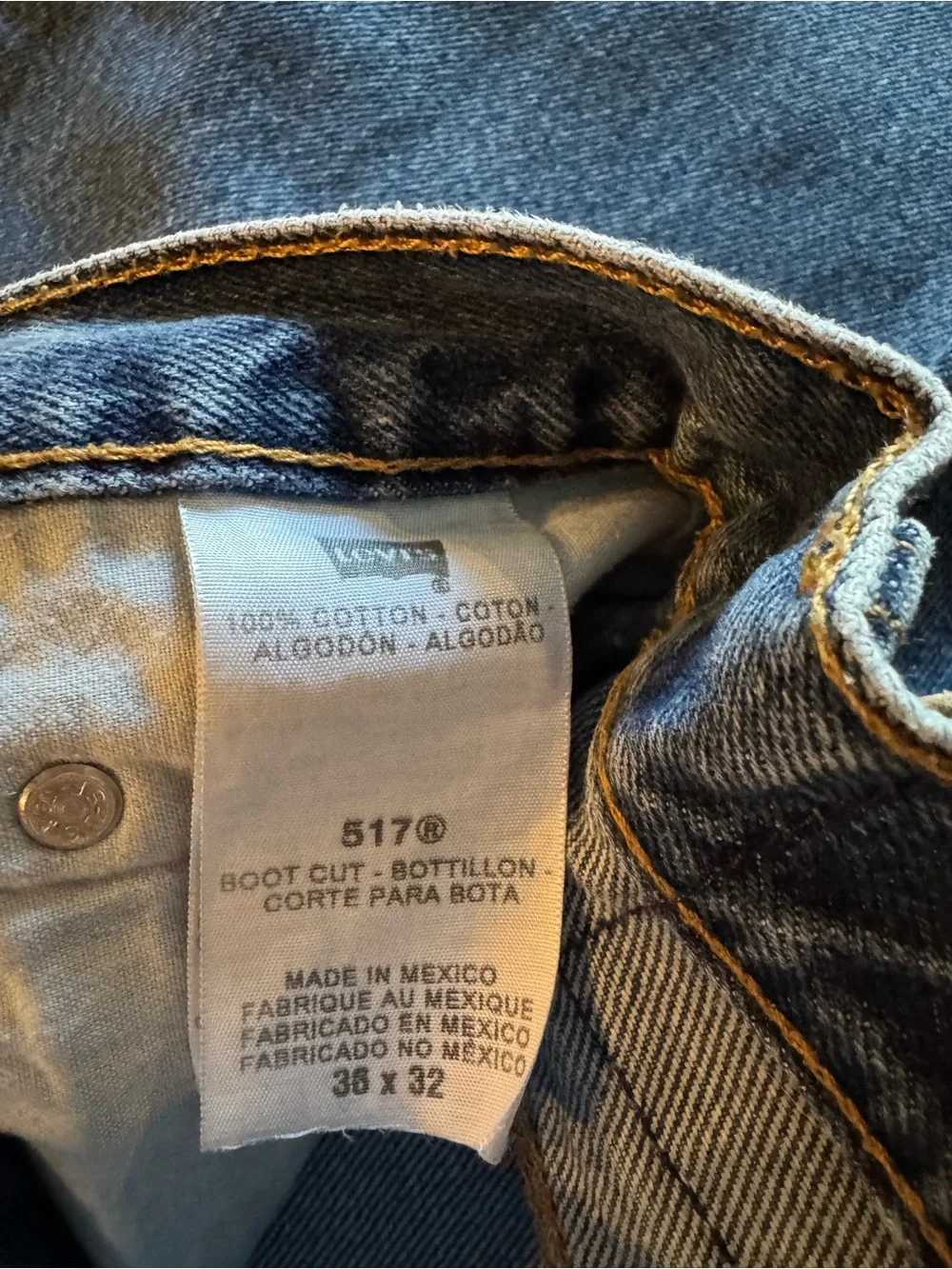 Levi's Men's 517 Classic Blue Relaxed Fit Denim Jeans-Excellent Condition!